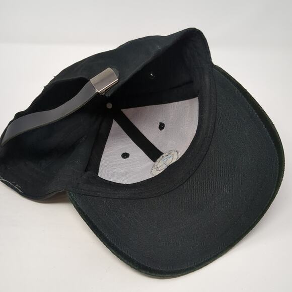 BMW Slideback Hat Black One Size Adjustable Embroidered Logo 6 Panel - Picture 7 of 9